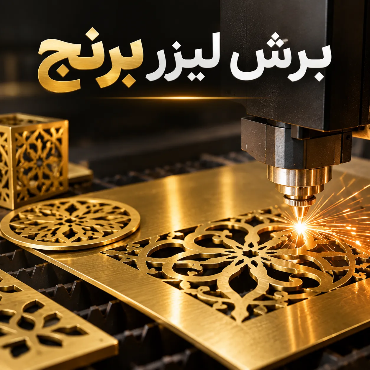 برش لیزر برنج